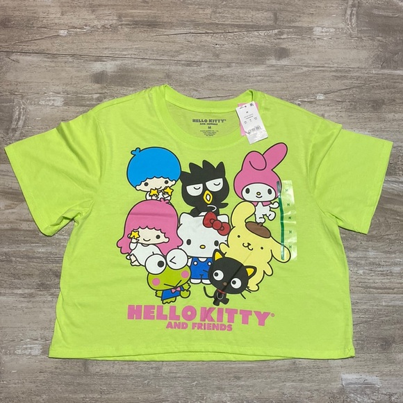 Hello Kitty Tops - Hello Kitty and Friends T Shirt Yellow Short Sleeve Womens Size Medium